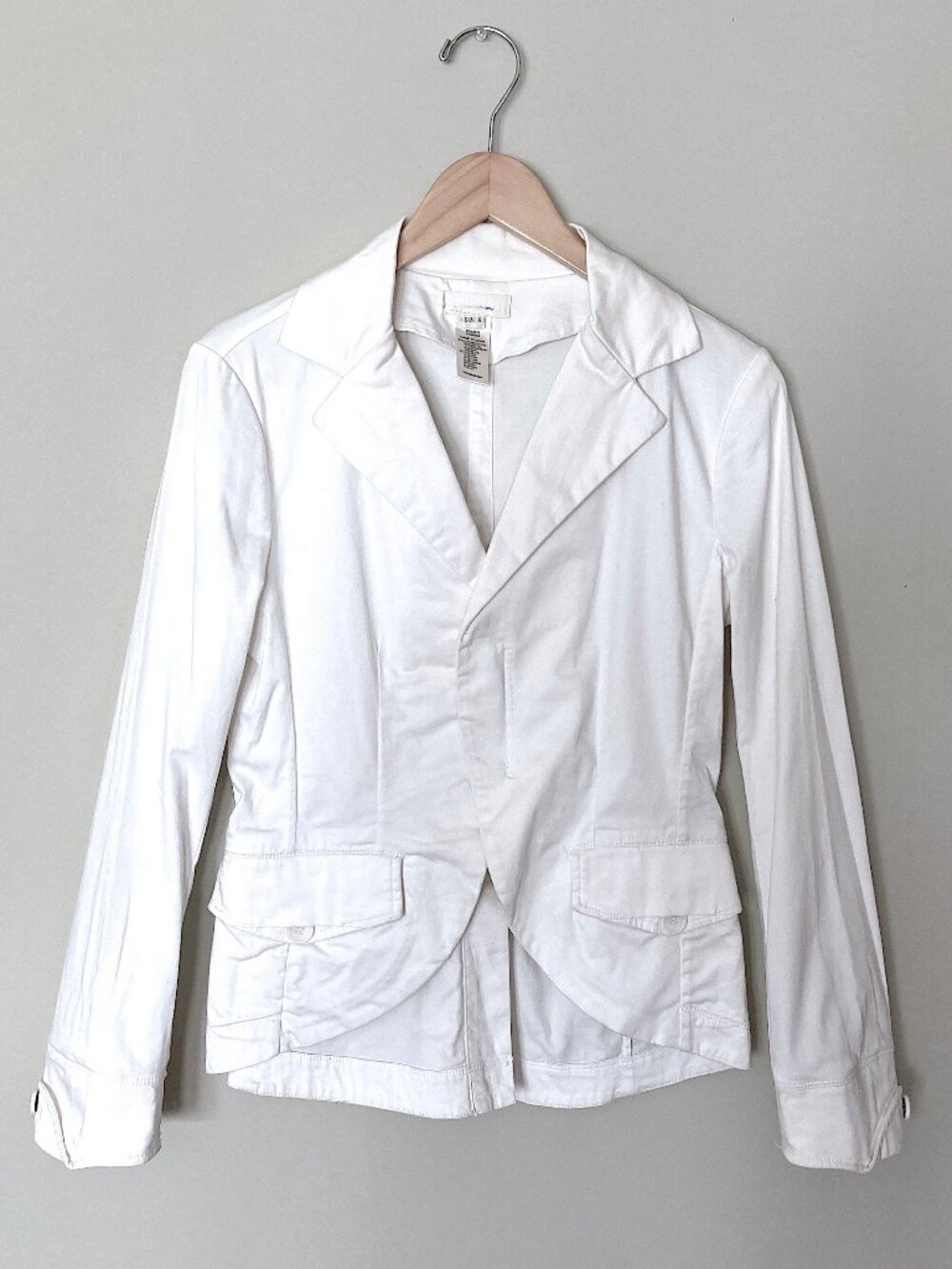 DIESEL White Cotton Jacket Women's sz S